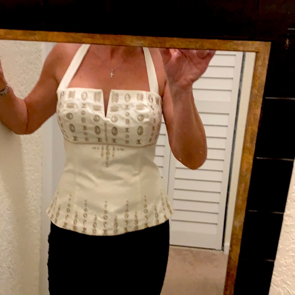 Elegant top from White House Black Market. Size 0. NWOT